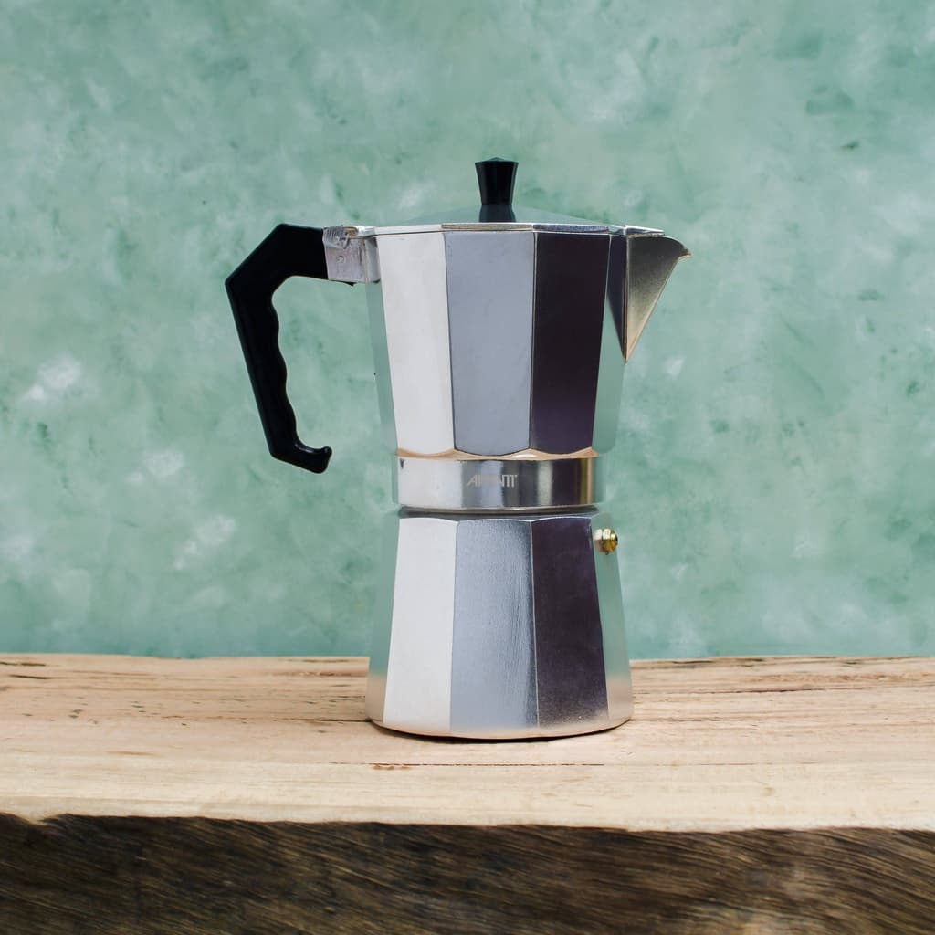 Cafeteira Moka Italiana Em Alumínio Sem Filtro Para Café Expresso Estilo Rústico Para Acampamento, Casa, Bar E Escritório.