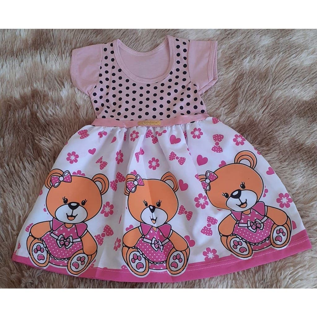 Vestido para bebê infantil menina