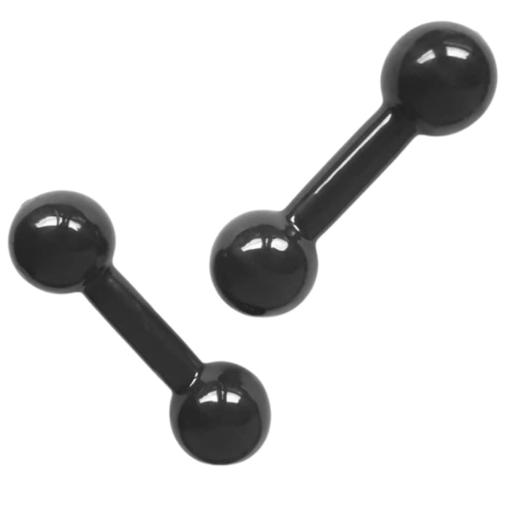 Par Halter Emborrachado 1 Kg Peso Halter Academia Treino