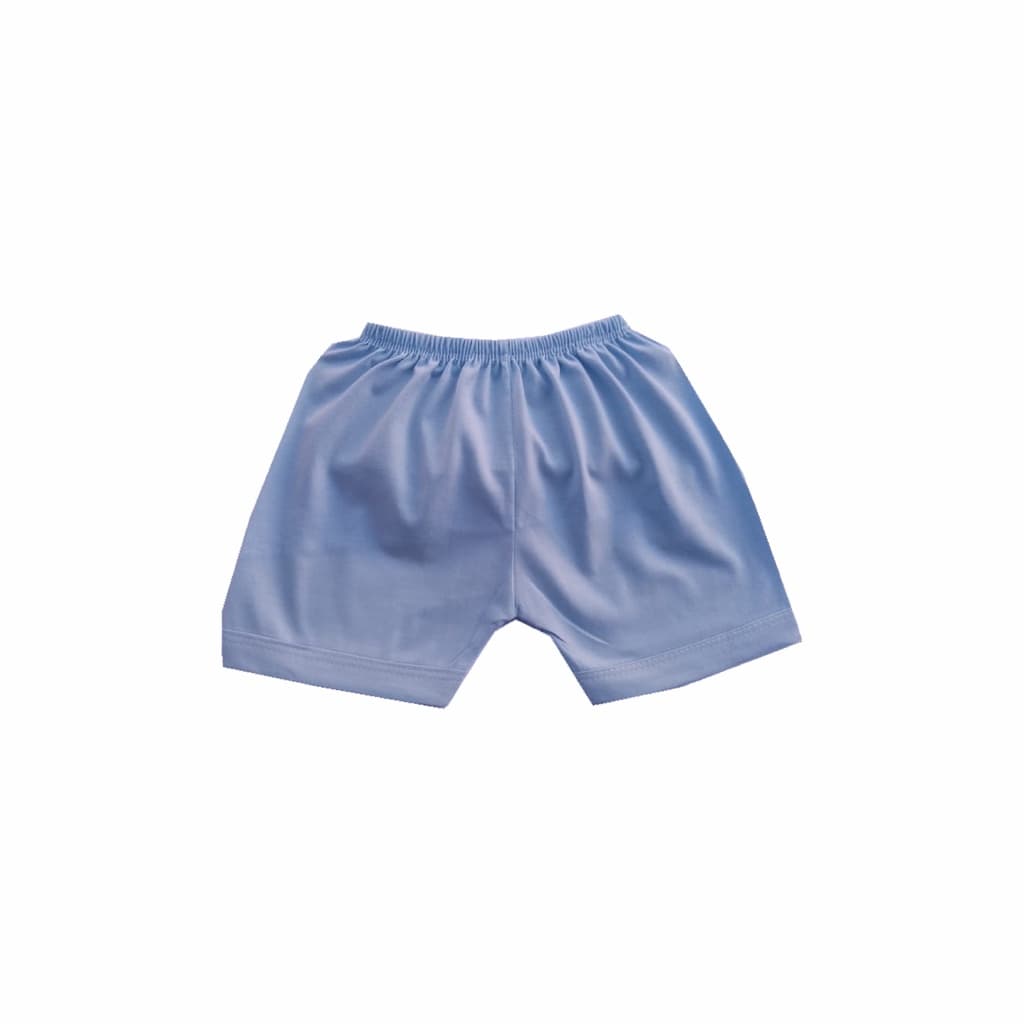 3 Shorts Tapa Fralda  Meia Malha Lisa 100% Algodão Menino e Menina e Neutro Tamanho P ao 3