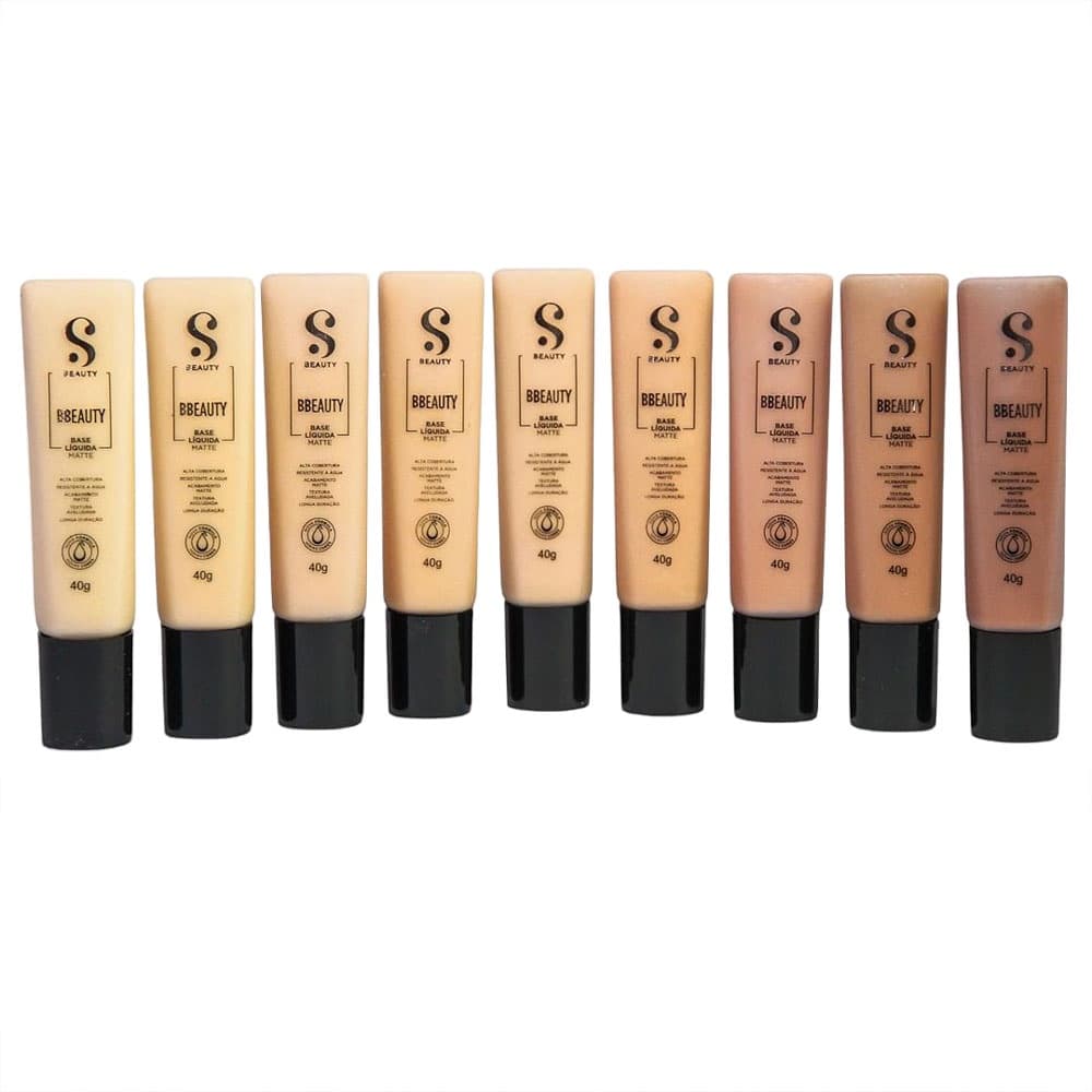 Base Líquida Matte Alta Cobertura bBeauty Suelen com 40 Gramas