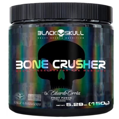 Bone Crusher Pré treino 150g  Black Skull Embalagem atualizada