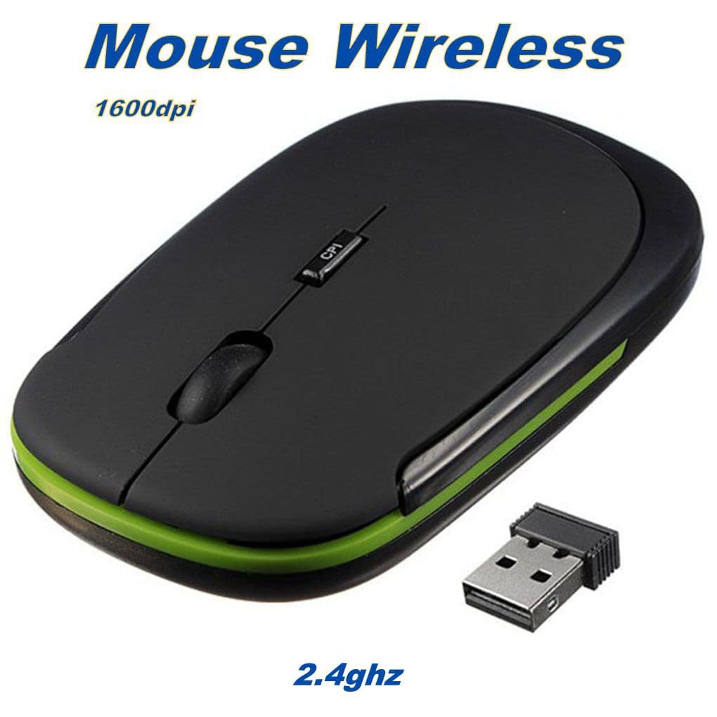 Mouse Sem Fio Emborrachado 2.4ghz p/laptop/computador/tvs Dpi Ajustável/Mouse Wireless 1600dpi
