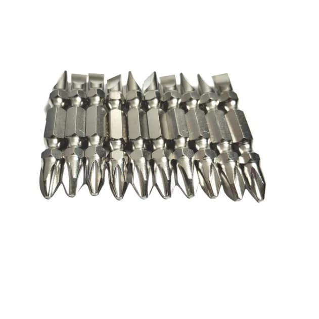 Kit Bits Parafusadeira C/10 Philips Ph2 Fenda 1/4 Ponta Magnética Furadeira Parafusadeira