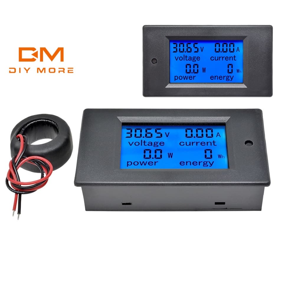 DIYMORE Voltagem Voltagem Corrente Medidor AC 100A Wattímetro LCD Digital Potência Amperímetro 110V 220V Metros