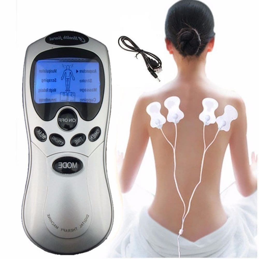 Digital Therapy Machine Massageador Muscular Com 4 Eletrodos Aparelho Acupuntura e Massagem