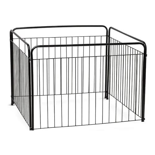 Casinha Cercado Cachorro PRETO Pet Filhotes Cão 4/65 cm Quadrado