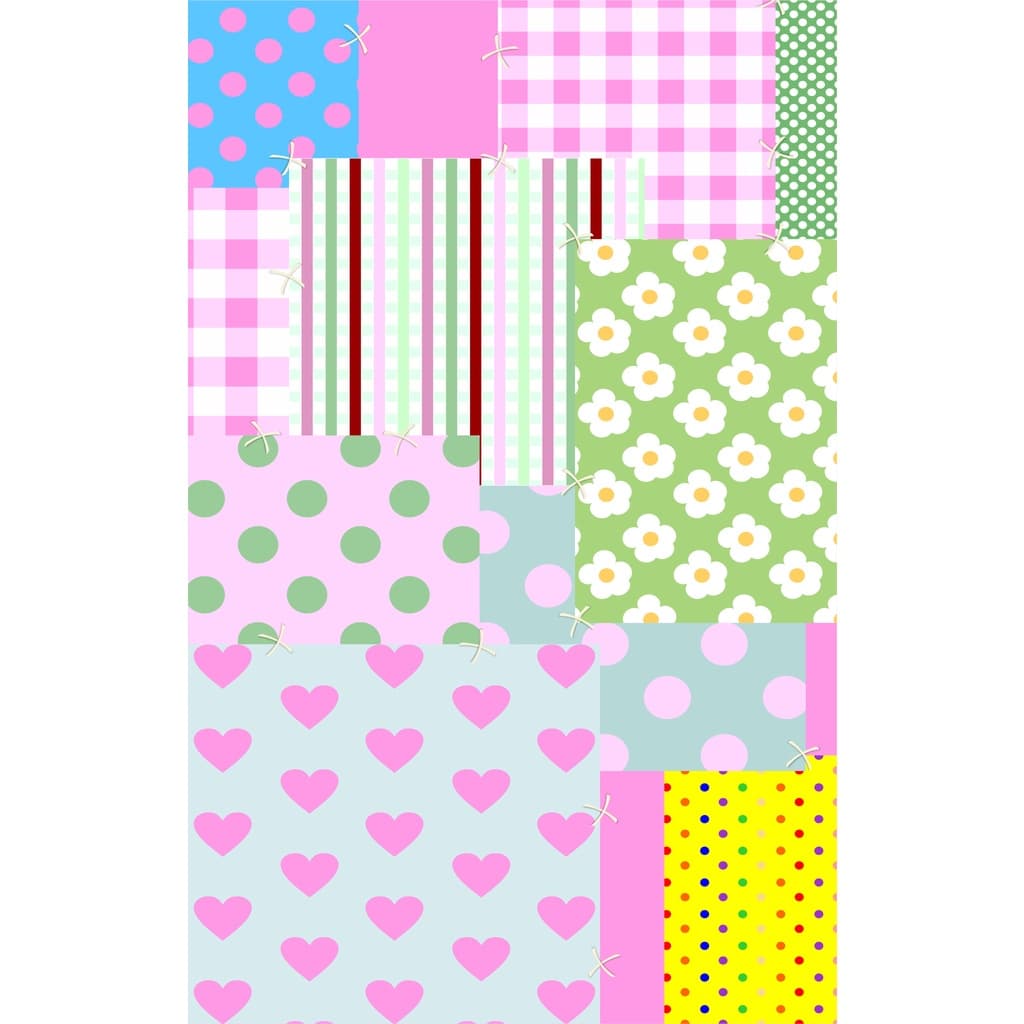 Tecido Oxford Estampado Colcha de Retalhos Patchwork - 3,00x1,40m