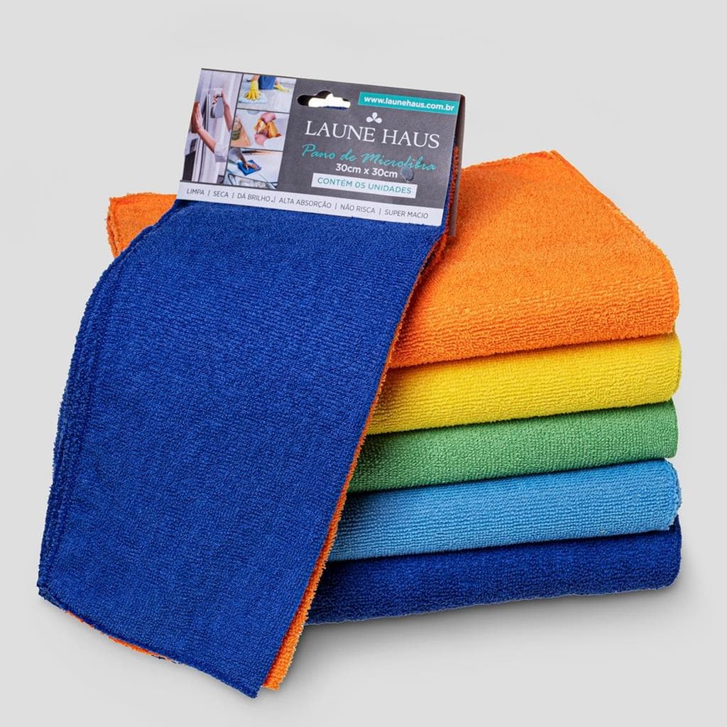 Kit 10 Super Pano Microfibra Para Limpeza Casa Carro Nao Arranha Mágico Carro Móveis Cozinha Não Solta Fiapos Anti Aiscos