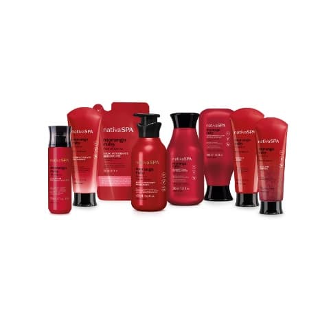Linha Nativa SPA Morango Ruby - Escolha o item dentro das variações disponíveis (Shampoo, Condicionador, Hidratante, Body Splash, Sabonete Liquido ou Esfoliante).