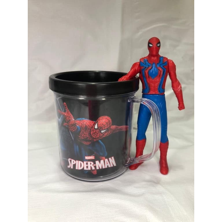 Bebê de Boneca Infantil  Novo Boneco Do Personagem Homem Aranha Articulado + Caneca Personalizada 350ml