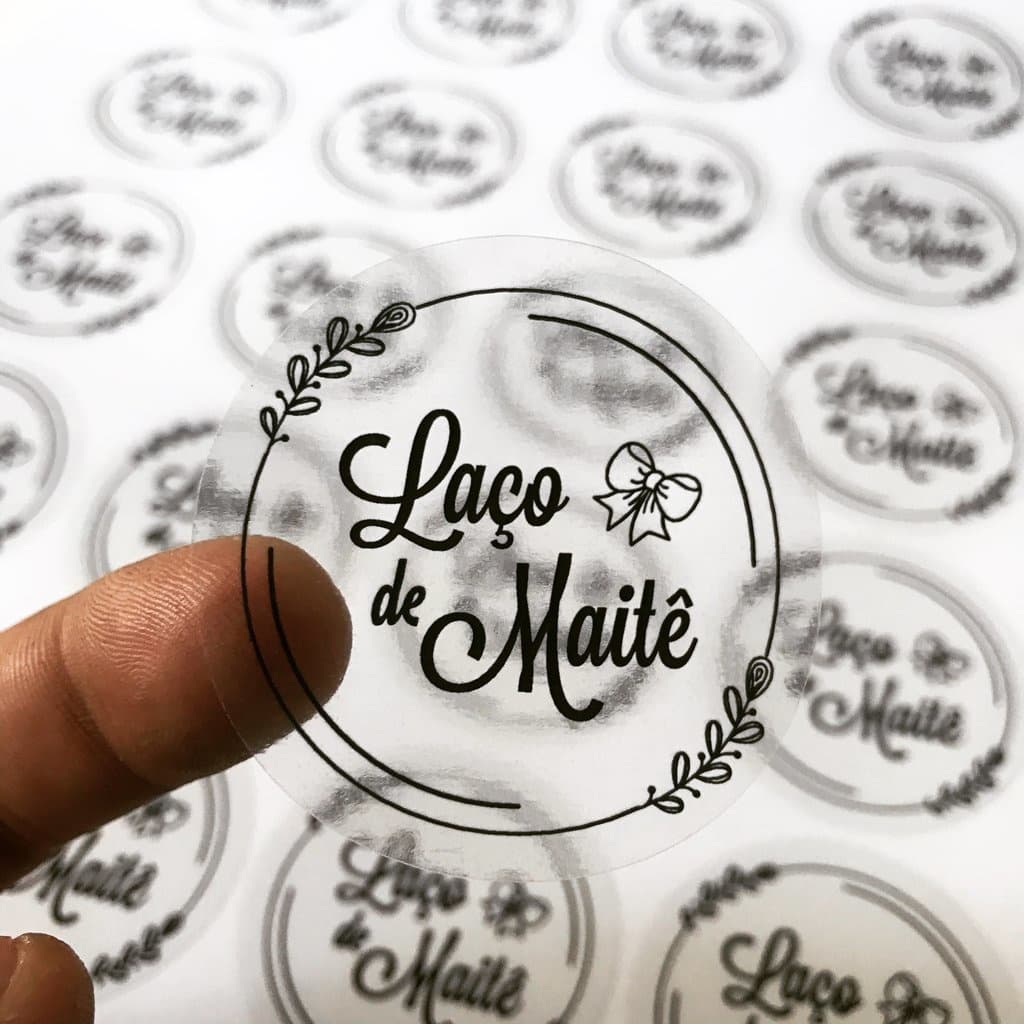 100 Etiquetas Rotulos Personalizado Adesivo Fosco Brilho  4x4 cm