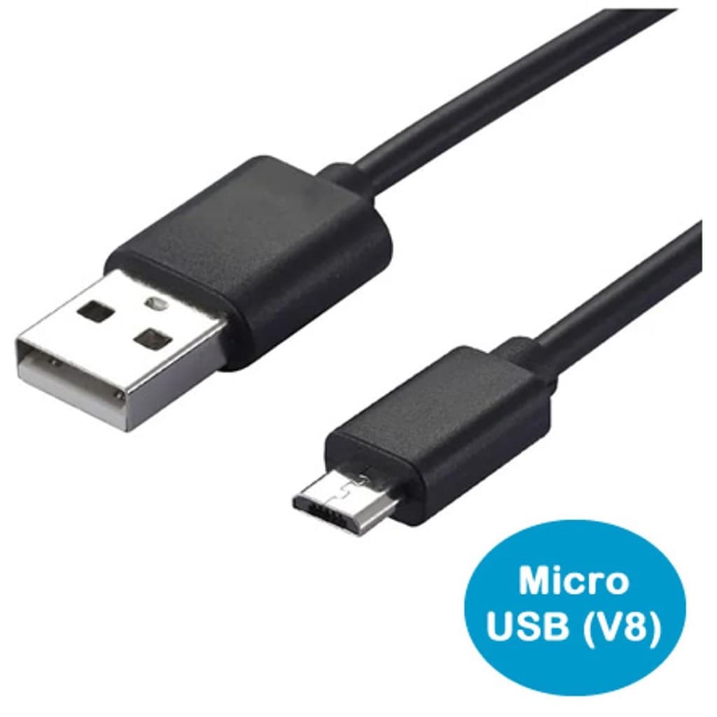 Cabo de Dados e Carregamento Rápido 2.4A Micro USB V8 1 Metro Cabo de Carga Resistente Microusb