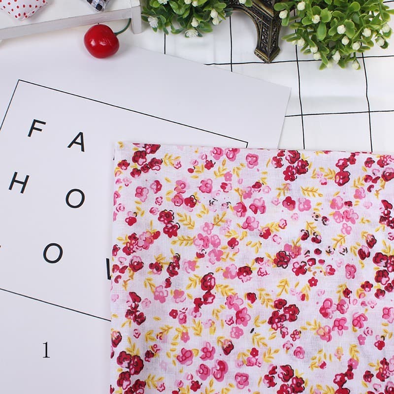 7 Pçs/Lote 25x25 cm Nova Série Floral Tecido De Algodão Patchwork Pano DIY Costura Quilting Material