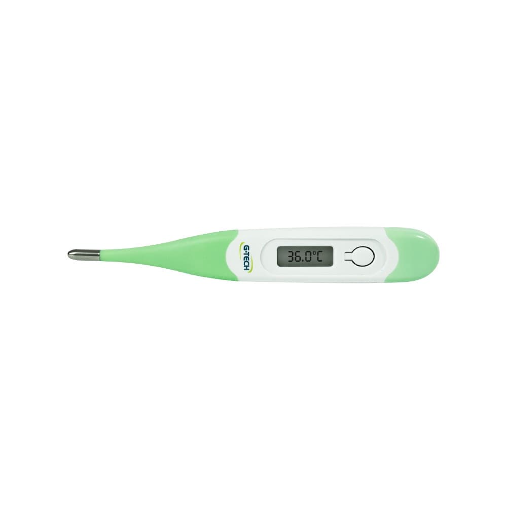 Termômetro Digital Axilar Clínico Ponta Flexível Com Beep Cor Verde  G-Tech