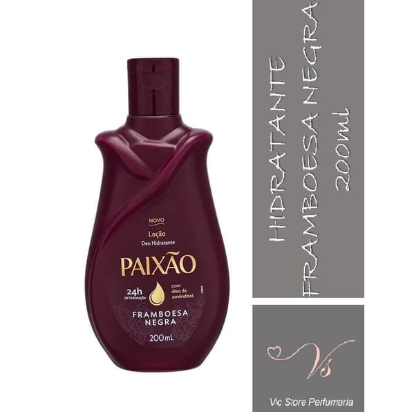 Loção Deo Hidratante Framboesa Negra 200ml Paixão