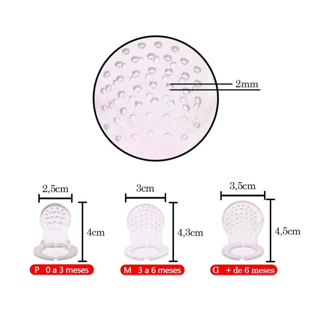 Refil Bico de Silicone Para Chupeta Alimentadora