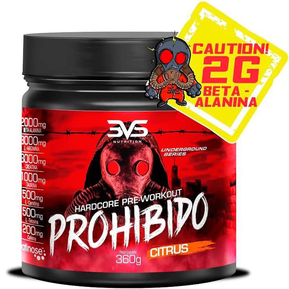 Prohibido Pré-Treino - Ultra Concentrado - 360g - 3VS Nutrition (100% Original)