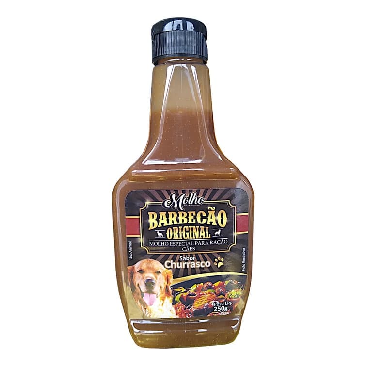 Molho Pet Para Ração de Cachorro 250G Barbecão Churrasco