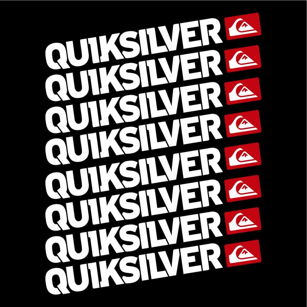 8 Adesivos Quiksilver Roda Aro Moto Bike Decoração Diferenciado
