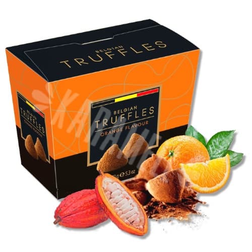 Chocolate Truffles Orange Flavour - Belgian - Importado Bélgica