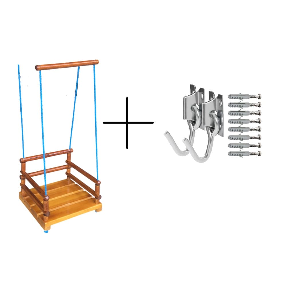Cadeirinha De Balanço Infantil Com Kit De Suportes Fixação