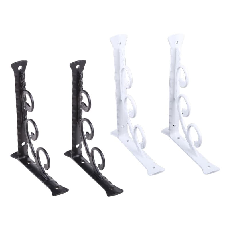 Alilin 2 Peças Suportes De Prateleira Flutuante Montados Na Parede Suporte De Metal Triangular
