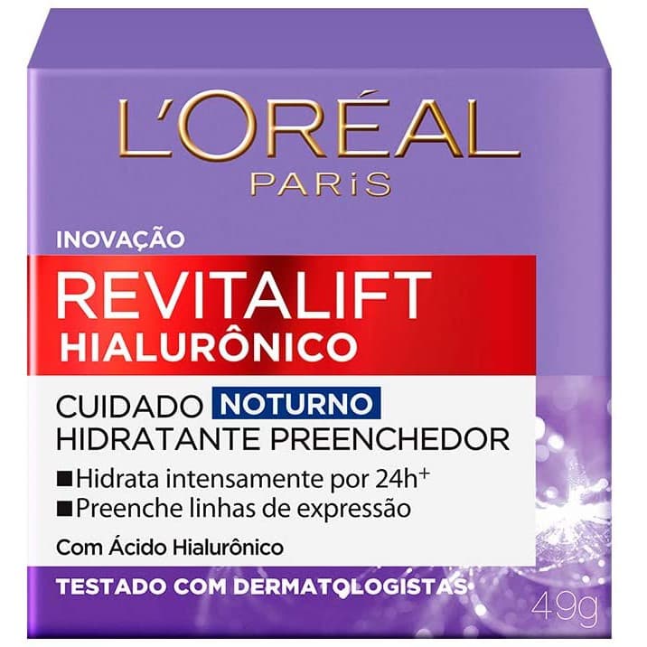 L'Oréal Paris Revitalift Hialurônico Tratamento Noturno - Creme Anti-Idade 50ml