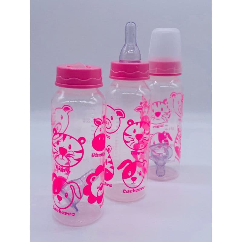 Mamadeira Bico Silicone Para Bebê e Crianças Ursinho Petita 240 ml
