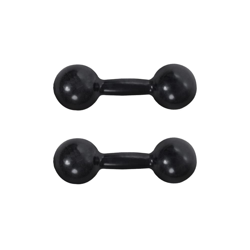 Par De Halter Bola 2 kg Emborrachado Peso Musculação Academia