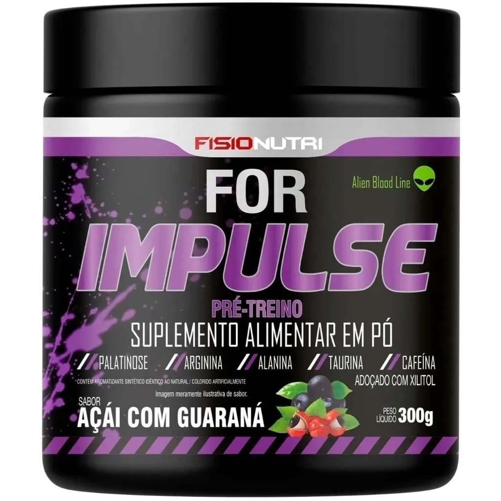 For Impulse Pré Treino Com Creatina - 300g - Fisionutri