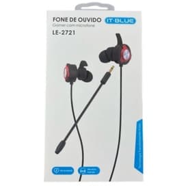Fone de Ouvido Gamer IT BLUE LE-2721 P3 com MIC PS4 Celular Notebook PRO