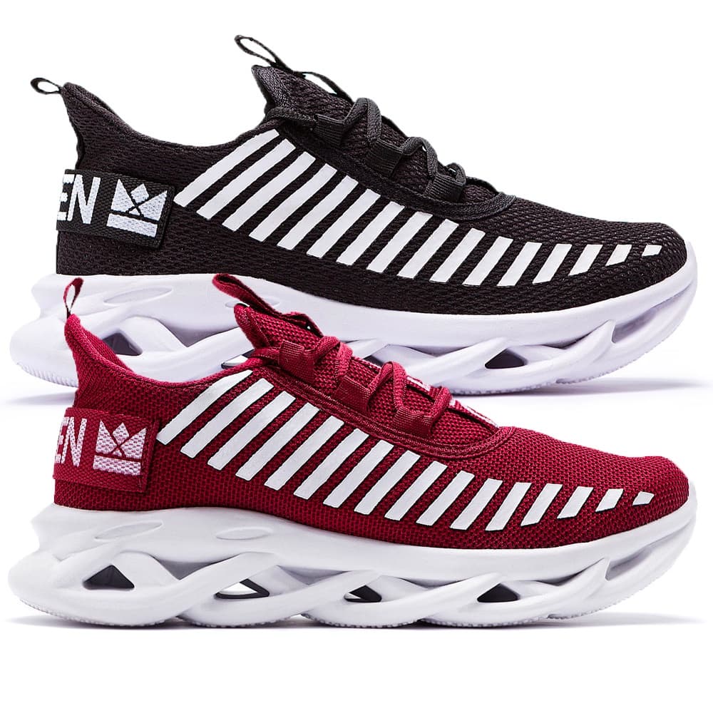 Kit 2 - Tenis masculino Oldsen Jaguar Esportivo corrida academia promoçao confortavel academia esportivo