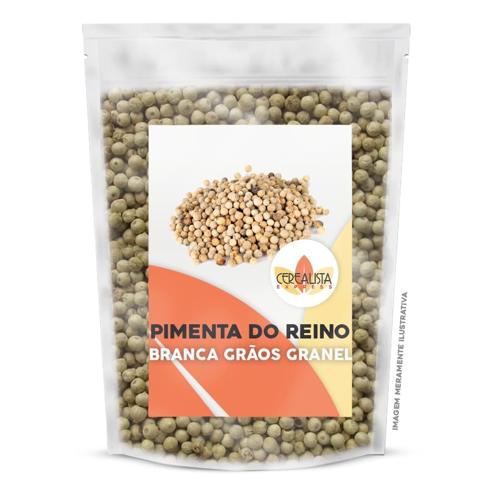 Pimenta Do Reino Em Grãos Branca A Granel Condimento Culinário Tempero Natural