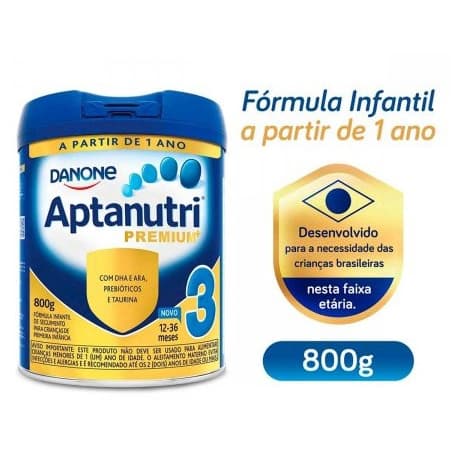 Fórmula Infantil Aptanutri Premium 3 Danone 12 a 36 meses com 800g