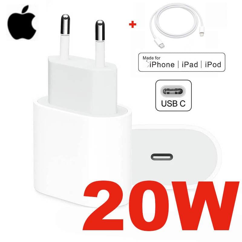 Adaptador De Energia 20w Usb-C Com Caixa Original Da Apple Carregador Adaptador De Carregador Rápido cozinha Para Iphone 8 Plus X Xs 11 12 Mini Pro Max