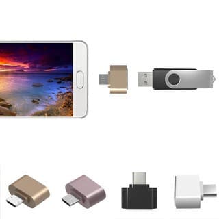 Adaptador Micro USB Macho para USB 2.0 Conversor OTG para Celular Android Tablet