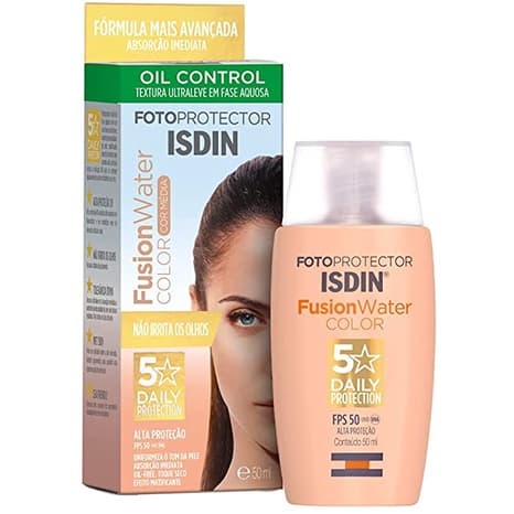 PROTETOR SOLAR FACIAL ISDIN FOTOPROTECTOR FUSION WATER COLOR MÉDIA FPS50+ -50ML