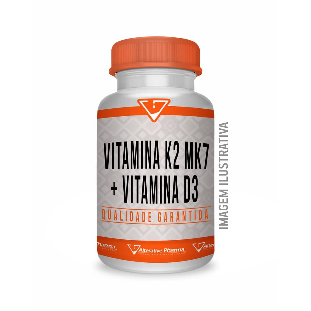 Vitamina K2 120mcg e Vitamina D3 2 000 UI 90 Comprimidos