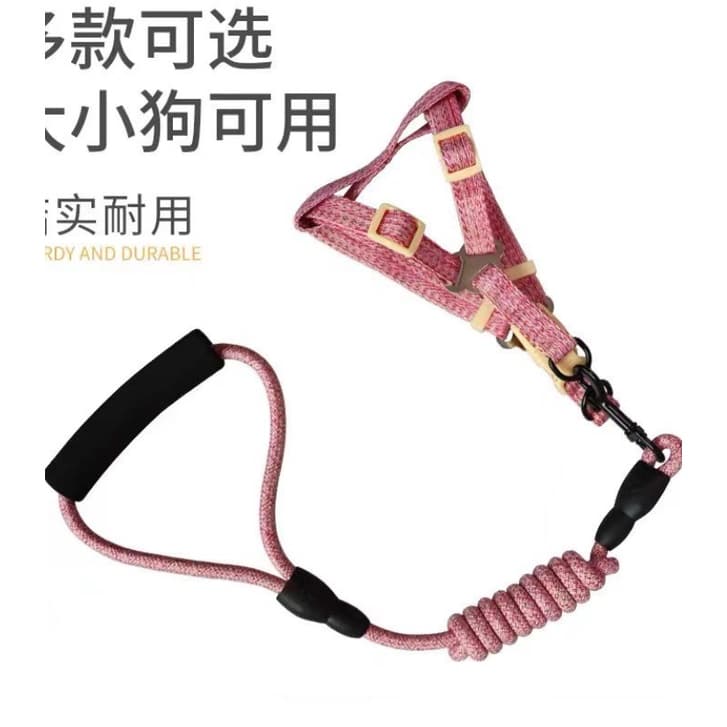 Coleira Para Cachorro Super Resistente Guia Para Gato Corda Ajustável Coleira para Pet Peitoral