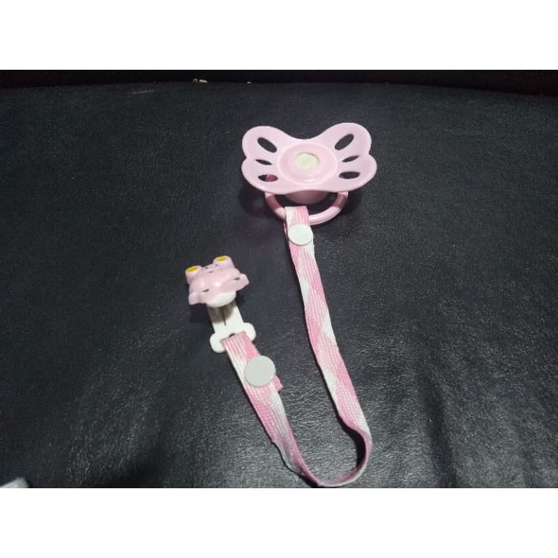 Chupeta com imã Rosa + Prendedor - para Bebê Reborn, Linda na promoção