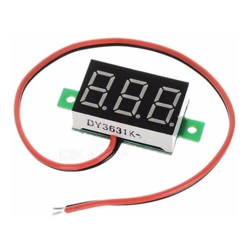 Mini Voltímetro Led Verde Digital 4.5~30v Medidor Arduino