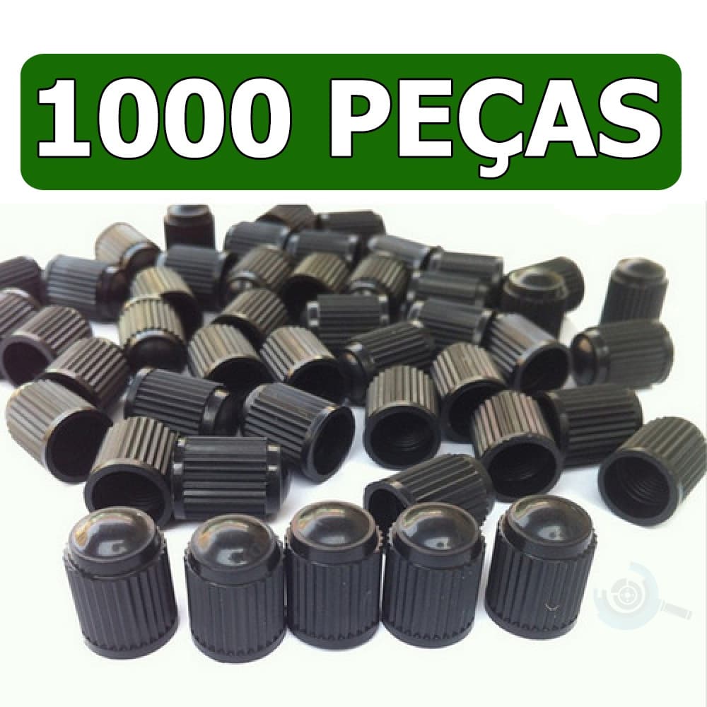 Kit Tampinhas Plasticas Para Bico Pneu Moto Carro Bicicleta Pacote Com 1000 peças Novas Uso Profissional Vedação Segura