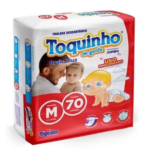 Fralda Descartável Toquinho De Gente Basic Plus M