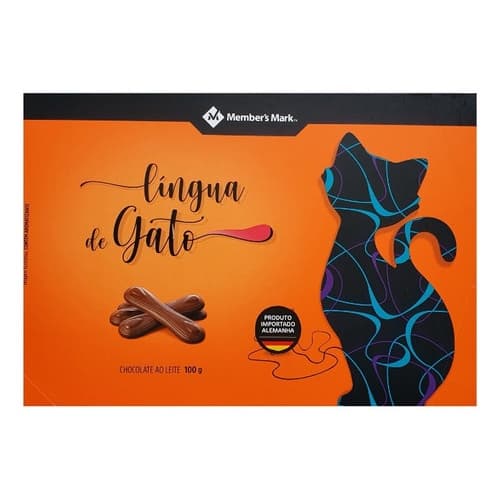 Kit 2 Caixas de Chocolate Ao Leite Importado Língua De Gato 100 Gr Chocolate Alemão