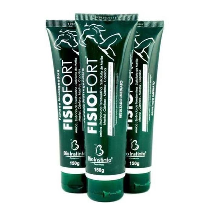 Kit 6 Pomada Massageadora Fisiofort Bio Instinto