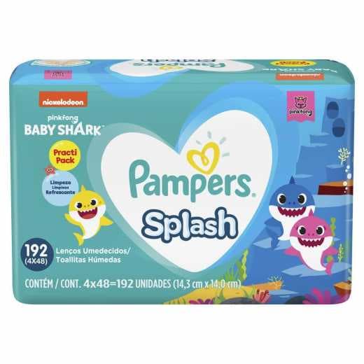 LUMEDECIDO PAMPERS SPLASH BABY SHARK 192 UNIDADES