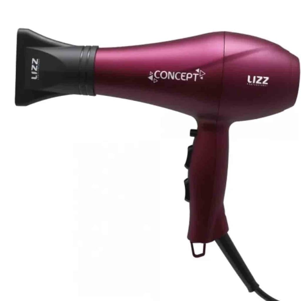 Secador de cabelo Lizz profissional concept vinho com ions 2300v
