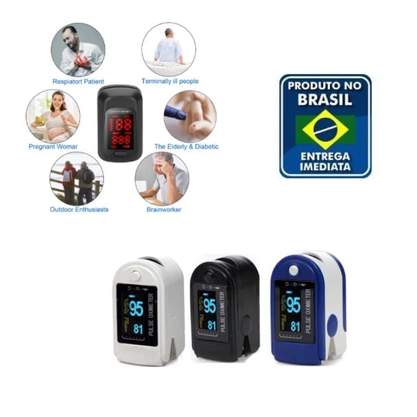 Oximetro Medidor Digital de dedo Teste de Saturação