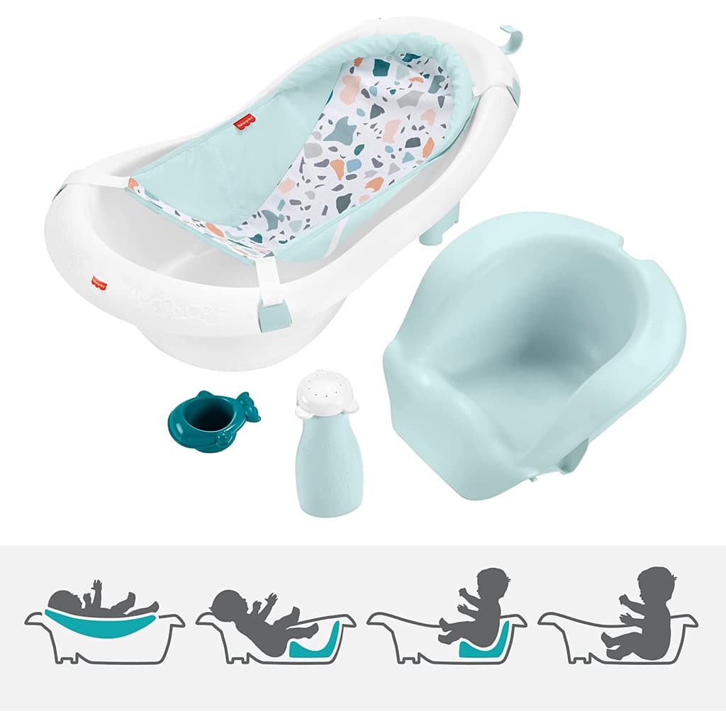 Banheira Deluxe 4 em 1 Banho para bebê em desenvolvimento